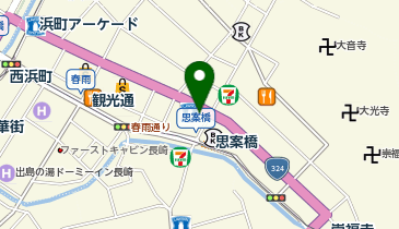 九州魂 長崎思案橋店の地図画像