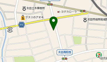 ユニスマイル薬局 太田西本町店の地図画像