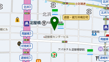 ユニスマイル薬局 淀屋橋店の地図画像