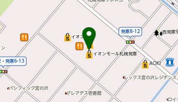 ルピシア 札幌発寒店の地図画像