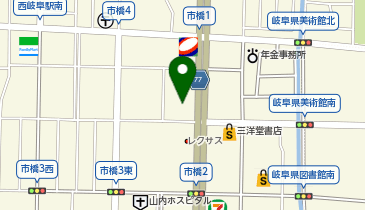 PEUGEOT 岐阜の地図画像