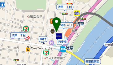 着物レンタルVASARA 浅草本店の地図画像