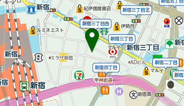 着物レンタルVASARA 新宿駅前店の地図画像