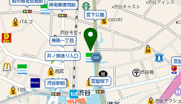 着物レンタルVASARA 渋谷店の地図画像