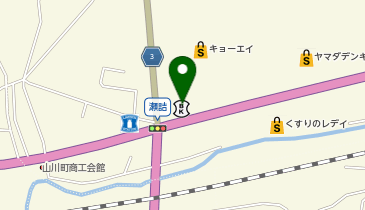 阿波銀行 山川の地図画像