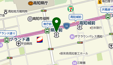 阿波銀行 高知の地図画像