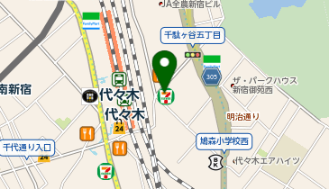 阿波銀行 代々木の地図画像