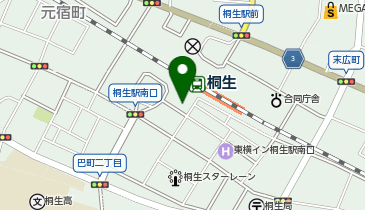 ニチイケアセンター桐生の地図画像