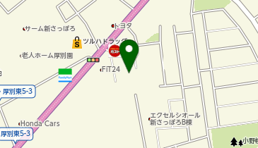 ニチイケアセンター厚別の地図画像