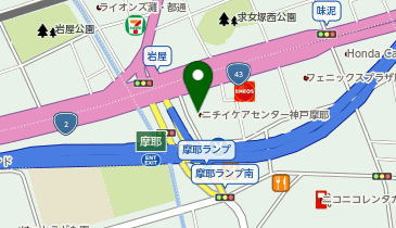 ニチイケアセンター神戸摩耶の地図画像