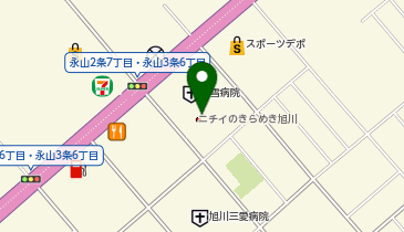 ニチイケアセンター旭川北の地図画像
