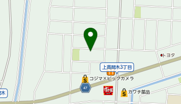 ニチイケアセンター上高間木の地図画像