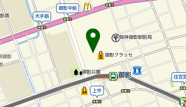 BANKANわものや わものや御影店の地図画像