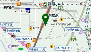 SUIT SQUARE ららテラス武蔵小杉店の地図画像