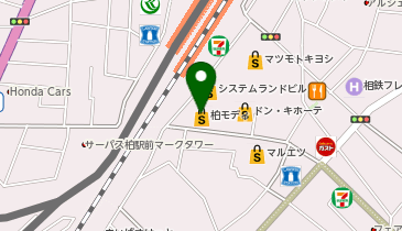 SUIT SQUARE 柏モディ店の地図画像