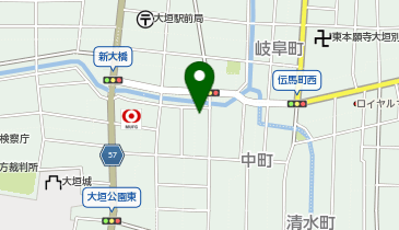 三十三銀行 大垣支店の地図画像