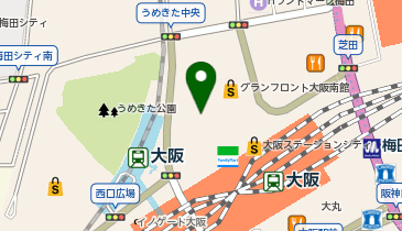 コロンビア グランフロント大阪店の地図画像