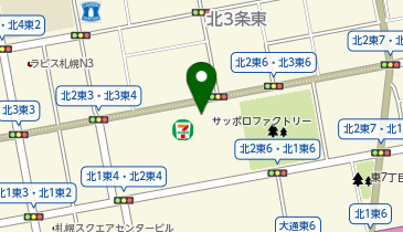 コロンビア サッポロファクトリー店の地図画像