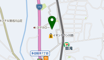 WAKAMATSU イオンタウン川西店の地図画像