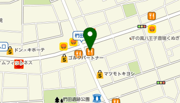 味の民芸 八王子椚田店の地図画像