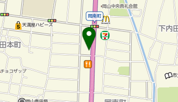 味の民芸 岡山奥田店の地図画像