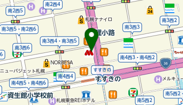 カラオケの鉄人 コラボミックス札幌すすきの店の地図画像