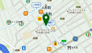 カラオケの鉄人 人形町店の地図画像