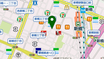 カラオケの鉄人 新橋店の地図画像