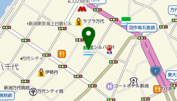 カラオケの鉄人 コラボミックス新潟万代シティ店の地図画像
