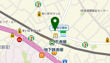 ちよだ鮨 下赤塚店の地図画像