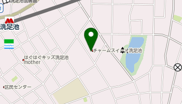 チャームスイート 洗足池の地図画像