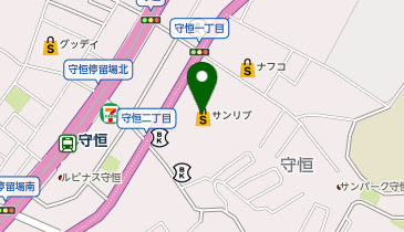 ひので家 サンリブ 守恒の地図画像