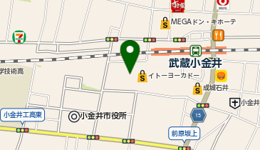 かのこ武蔵小金井店の地図画像