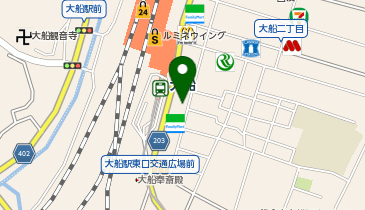 美容室My jStyle by Yamano 大船東口店の地図画像