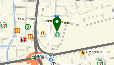プラザヘアー by Yamano 西宮北口店の地図画像