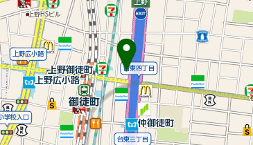 美容室My jStyle by Yamano 上野店の地図画像