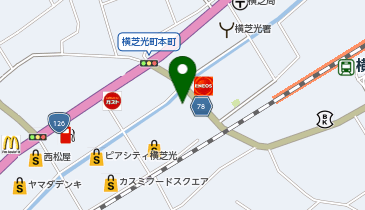 スクールIE 横芝校の地図画像