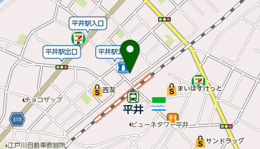 美容室My jStyle by Yamano 平井駅前店の地図画像