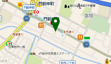 La Bonheur hair grace 門前仲町店の地図画像