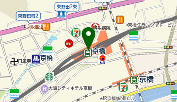 ユーハイム 京阪百貨店モール京橋店の地図画像