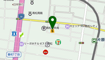 ユーハイム 高松三越の地図画像