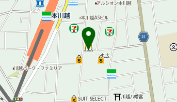 ユーハイム 丸広百貨店本店の地図画像
