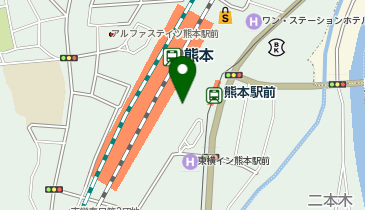 いきなりやわたなべ JR熊本駅店の地図画像