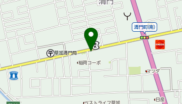 からあげ原人 草加店の地図画像