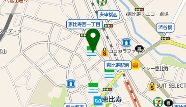 まるはち青果 恵比寿店の地図画像