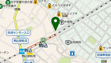 まるはち青果 駒込店の地図画像