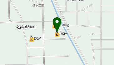 スーパーマーケットバロー赤坂店の地図画像