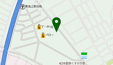 スーパーマーケットバロー上野台店の地図画像