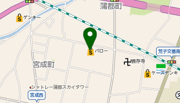 スーパーマーケットバロー蒲郡店の地図画像