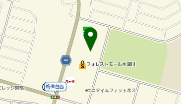 スーパーマーケットバロー木津川店の地図画像